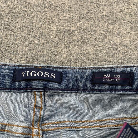 Vigoss Jeans Womens 28 Denim Jogger Bootcut Classic Fit Stretch High Rise ZipFly - Picture 3 of 10